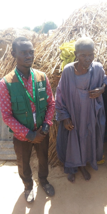 SAMSON TIMOTHY, GREENCODE PROJECT OFFICER (LEFT) WITH ABU MOHAMMED (RIGHT)