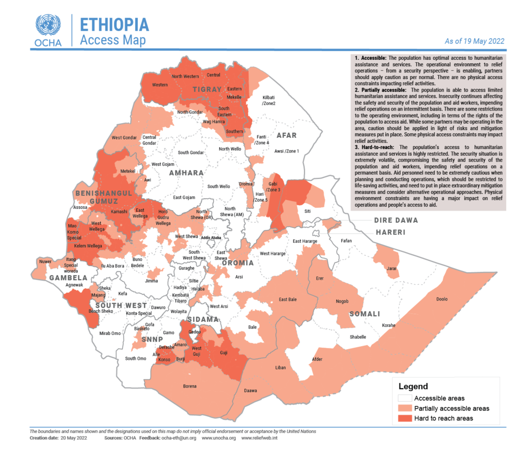 Northern Ethiopia - Access Map