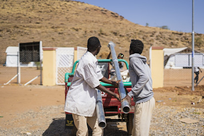 Providing employment for refugees and local community members, and improving safety and security in eastern Sudan, UNDPldin Abdalla Mohame