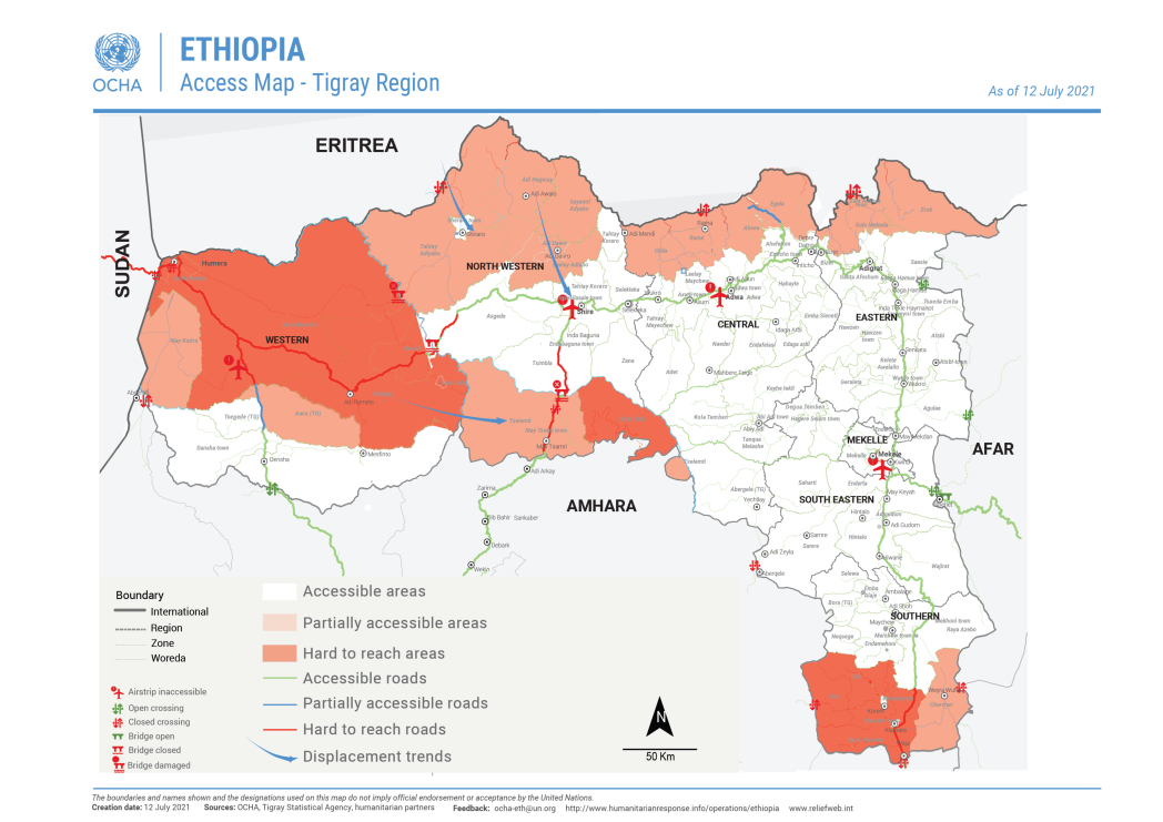 Tigray Region Regions Of Ethiopia Welkait Map Awrajja 6941