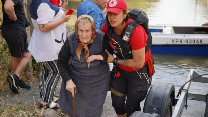 Evacuation from the flooded areas