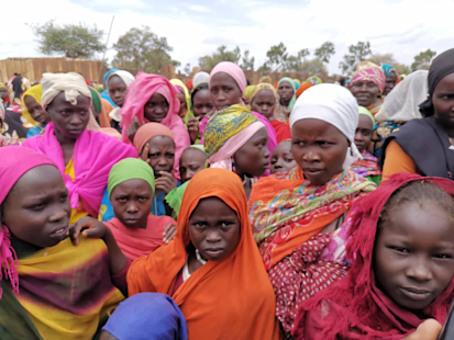DSR-9-July SJM Women-and-Children-in-Gorlanbang-village SDarfur CIS July2020