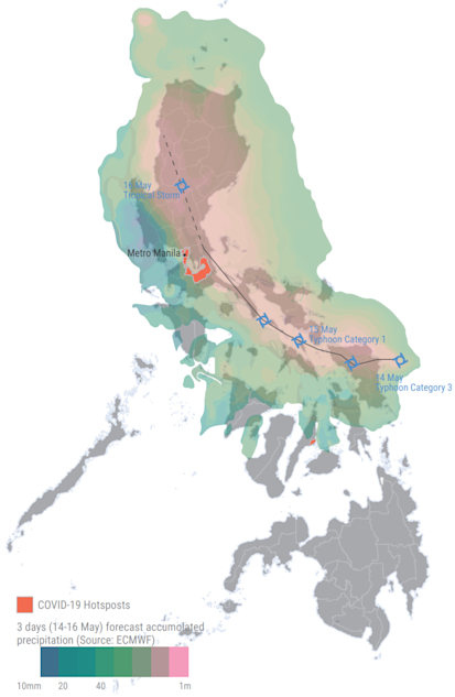 Typhoon Vongfong (Ambo) Map