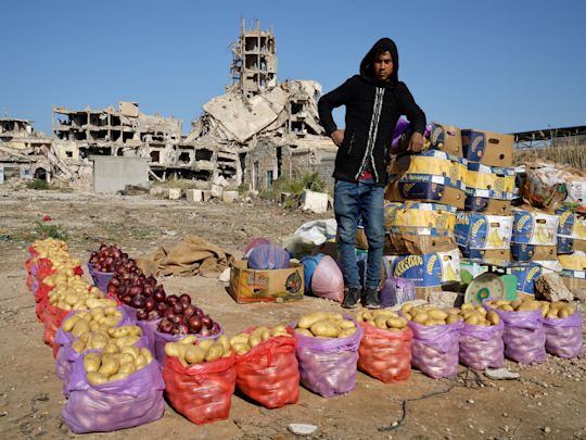 Vegetable market in the old town area in Benghazi (UNOCHA/Giles Clarke)