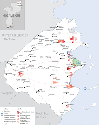 MOZAMBIQUE - Palma District: Incident Map