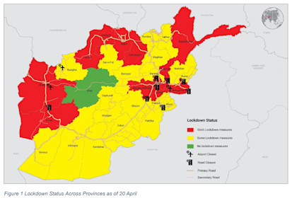 Lockdown Status Map