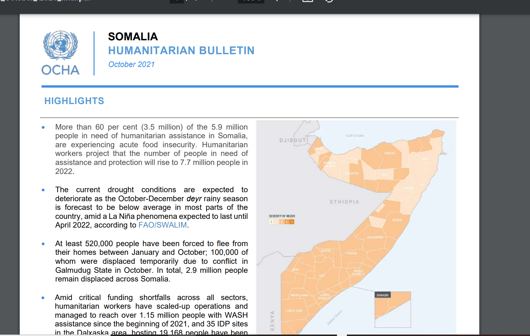 Somalia | Situation Reports