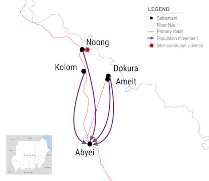 Displacement to Abyei town