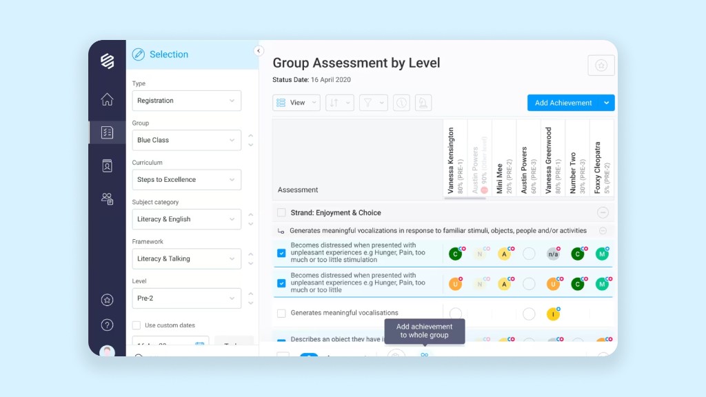 Connecting Steps — group assessment