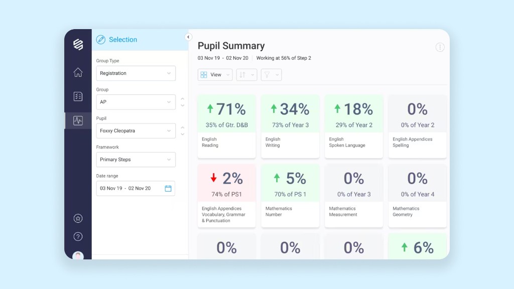 Connecting Steps — pupil summary