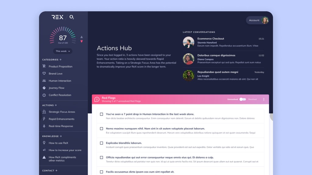 ReX — actions hub