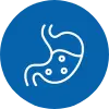 Icon of a stomach filled with gastric acid