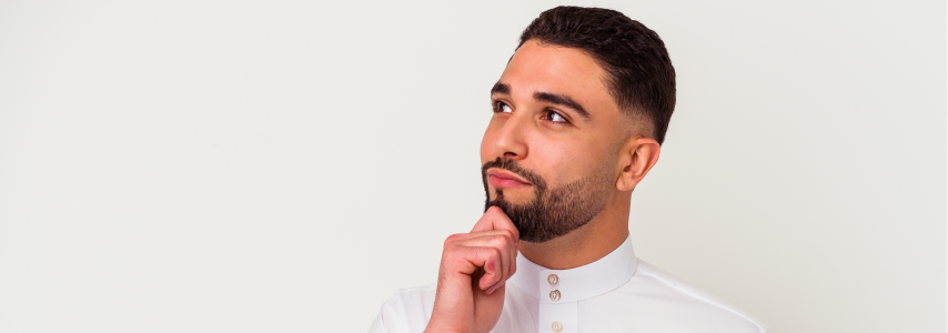 Man thinking How to get the most out of the All inclusive Umrah Package 2025