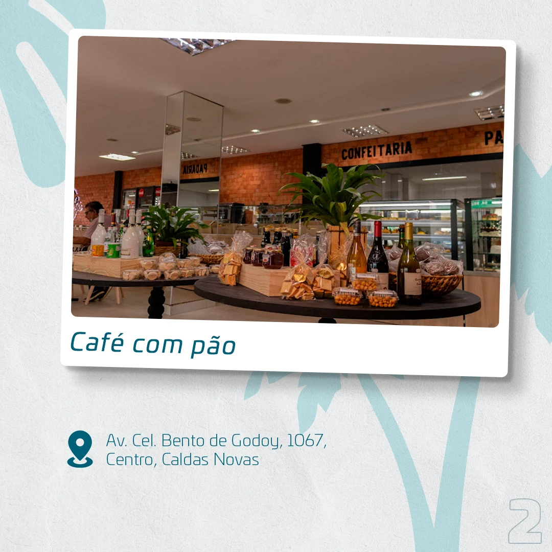 Café com pao em caldas novas