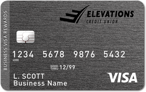 Tarjeta de Crédito recompensas de Visa para empresas - Elevations Credit Union