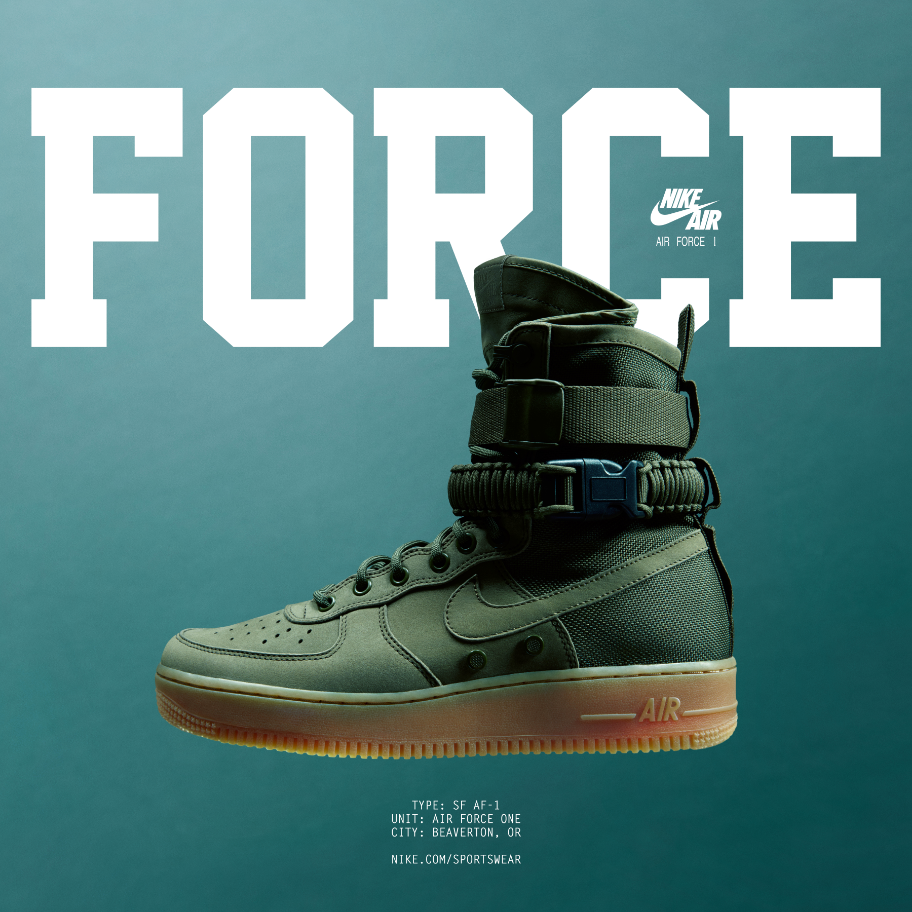 nike air force sfl green