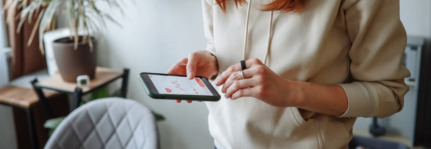 Mujer chequeado estado de salud