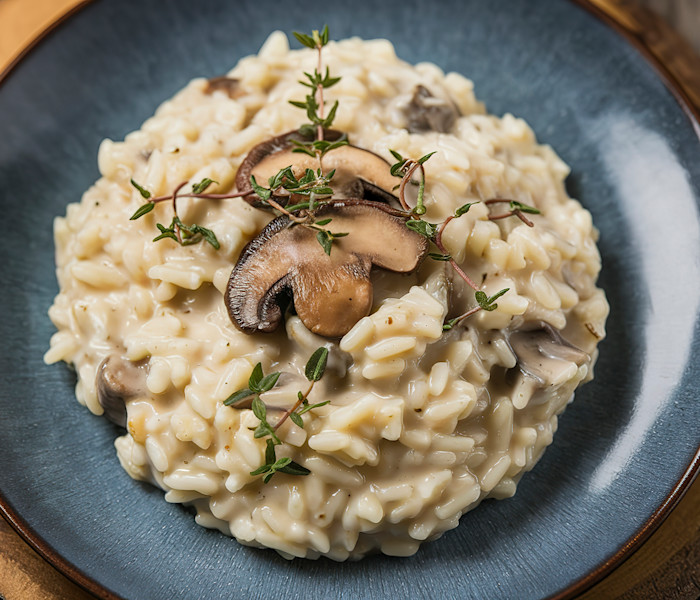 mushroom risotto