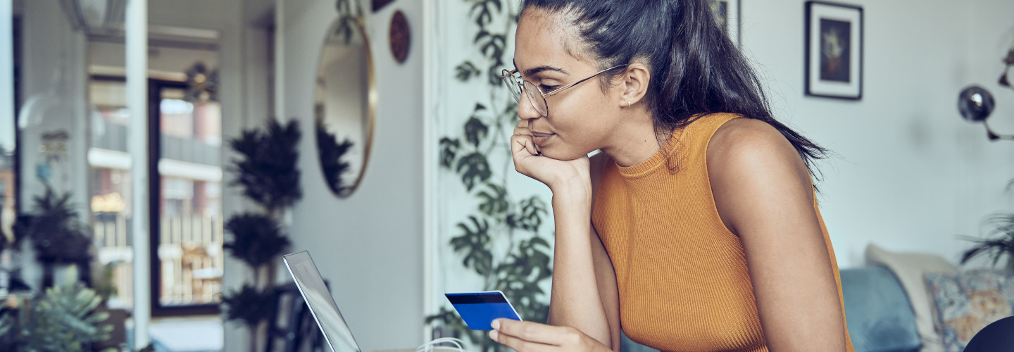 woman paying online bill payment