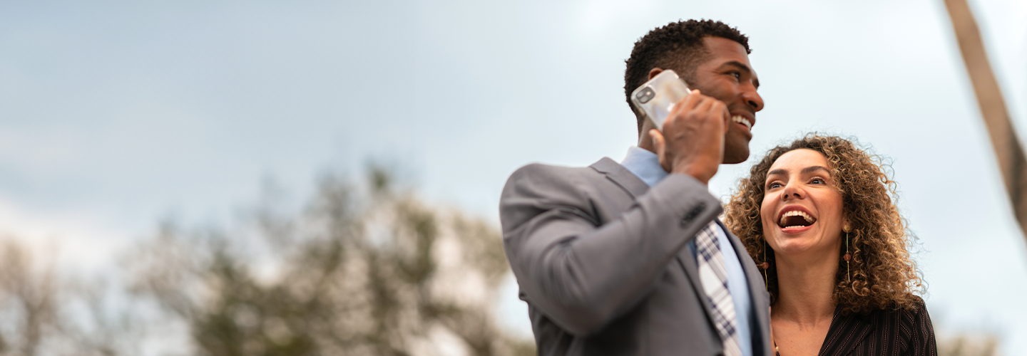 Client contacting sales representative