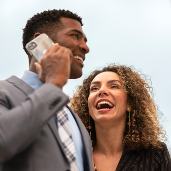 Client contacting sales representative