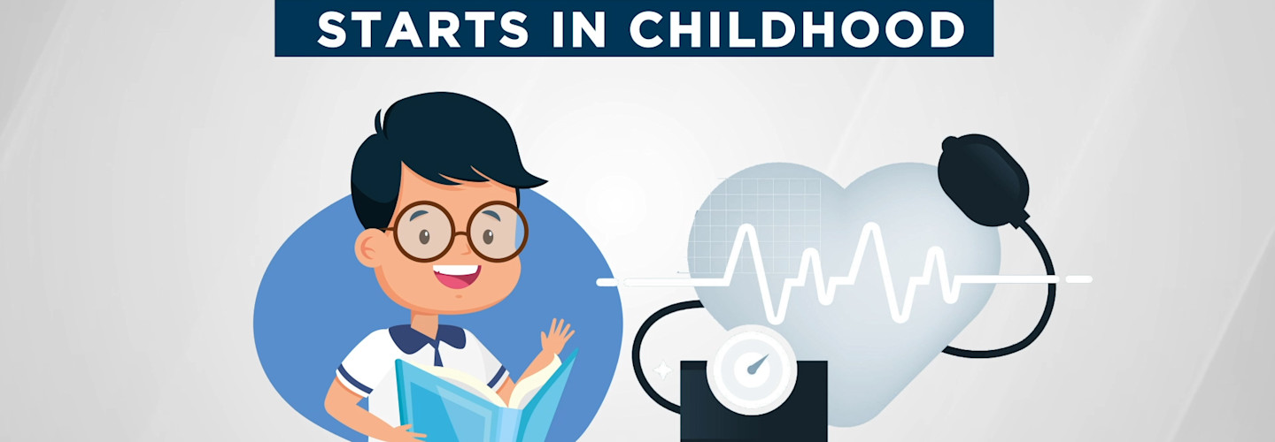 High blood pressure starts childhood