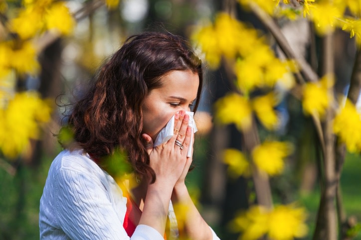 La rinitis alérgica, a la que con frecuencia se llama fiebre de heno, es una enfermedad inflamatoria que causa estornudos, picazón y secreción en los ojos, la nariz, y congestión general. Por factores ambientales, en los últimos 30 años, ha habido un aumento dramático en la incidencia de la rinitis alérgica.