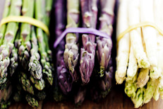 El espárrago (Asparagus officinalis) es una planta que incluye los brotes jóvenes, o tallos aéreos, la raíz y los rizomas, o tallos subterráneos. Existen diferentes variedades, como el blanco, el morado (más dulce) o el triguero. Se cree que su uso culinario comenzó en Egipto, aunque también existen referencias griegas, dónde se lo señalaban como diurético. 
