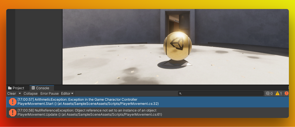 Unity Exception Handling: A Beginner’s Guide | Product Blog • Sentry