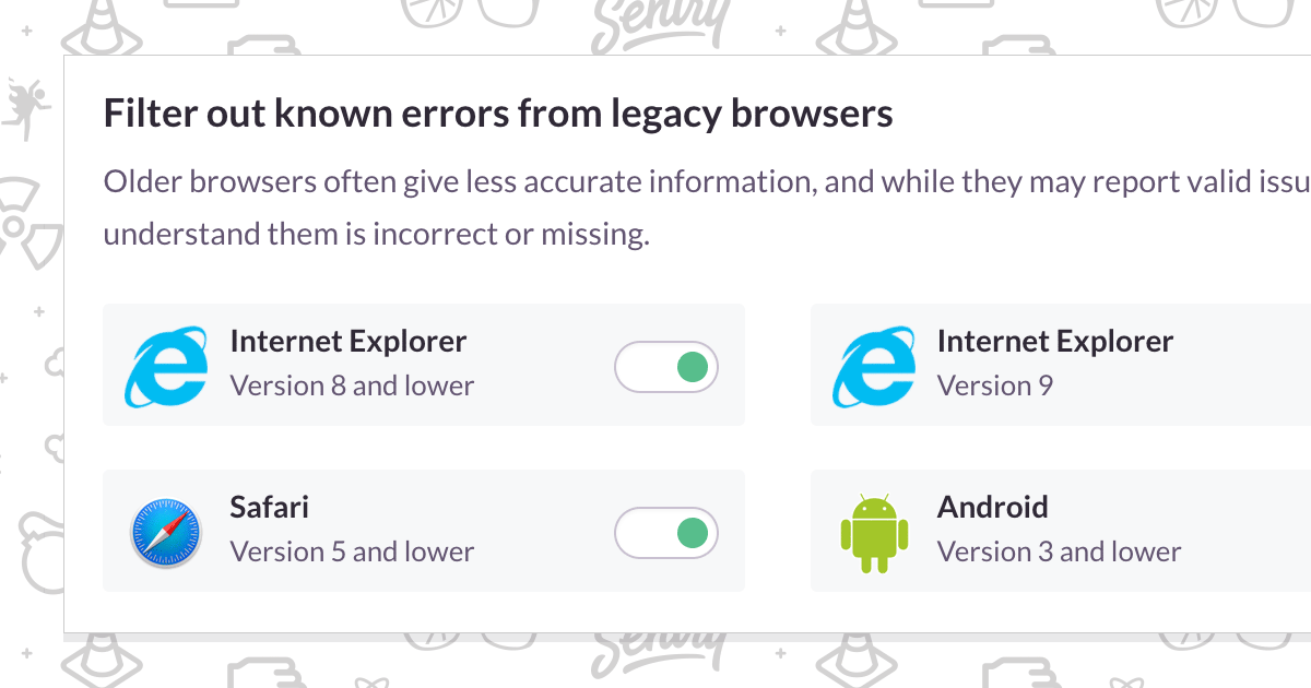 Filter Legacy Browsers