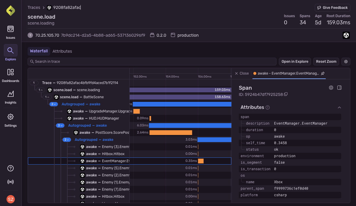 Game Development Debugging and Real-time Crash Reporting | Sentry