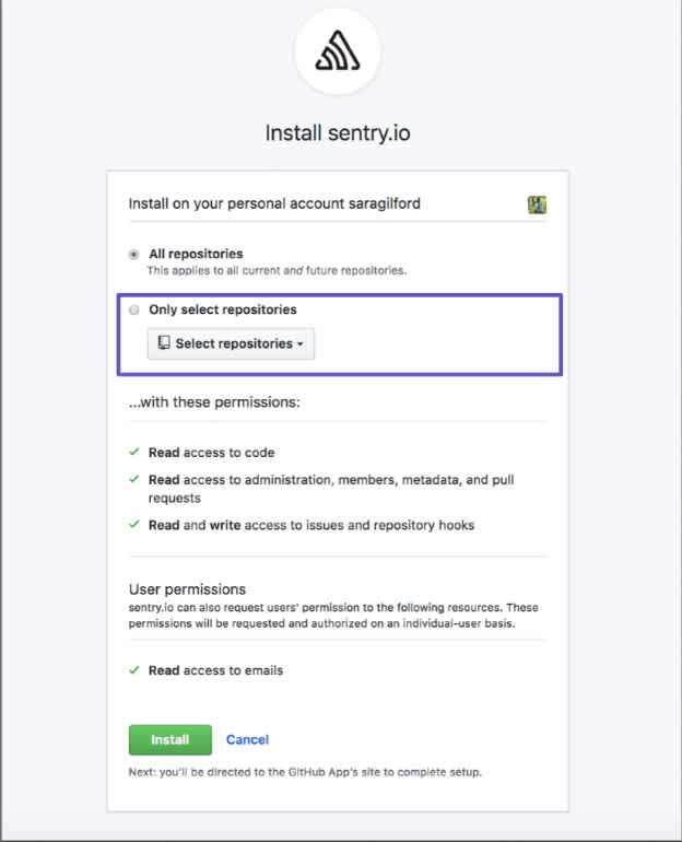 Select GitHub Repositories