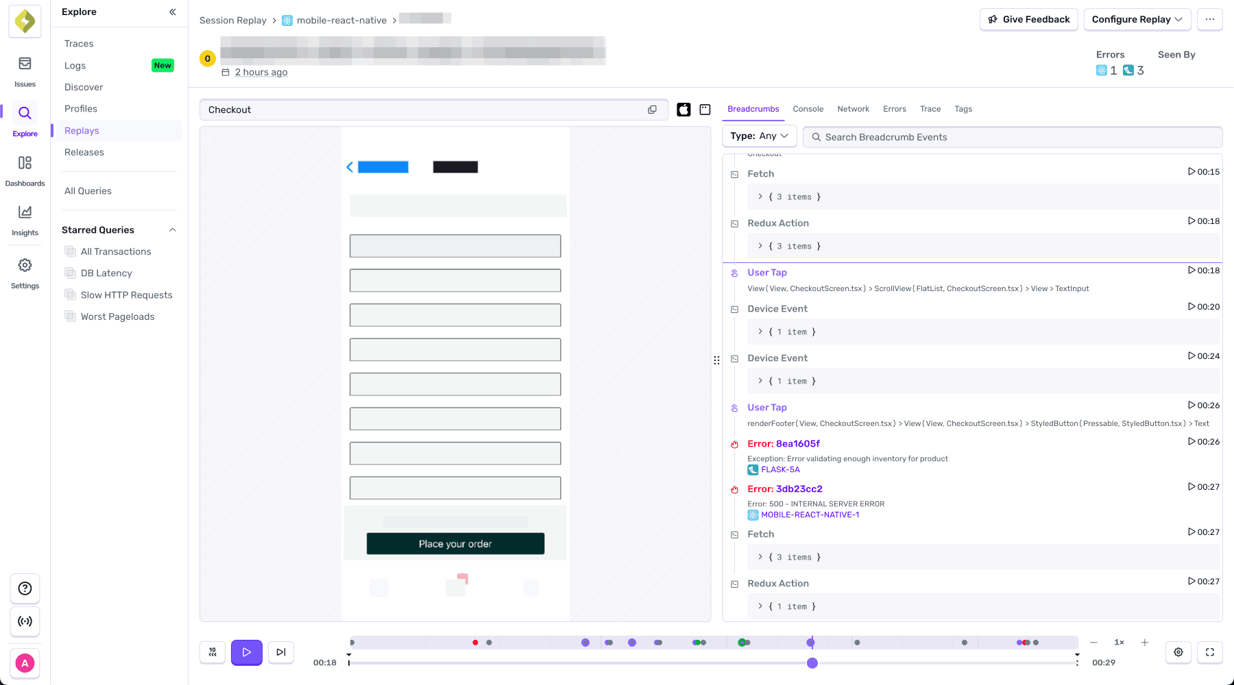 Full visibility into real user behavior