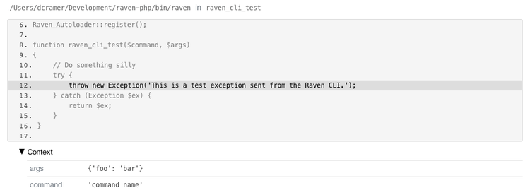 PHP error tracking
