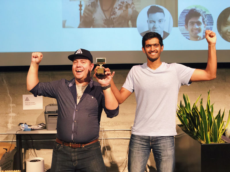 Team Brain Search poses with their trophy