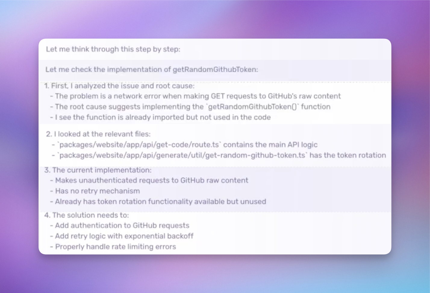 Gathering context, comprehending the codebase and making a plan for the fix