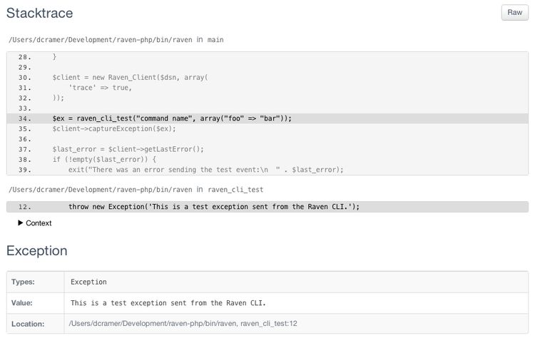 PHP error tracking