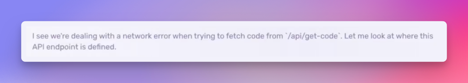 AI Autofix starts to look up files based on the failed API endpoint