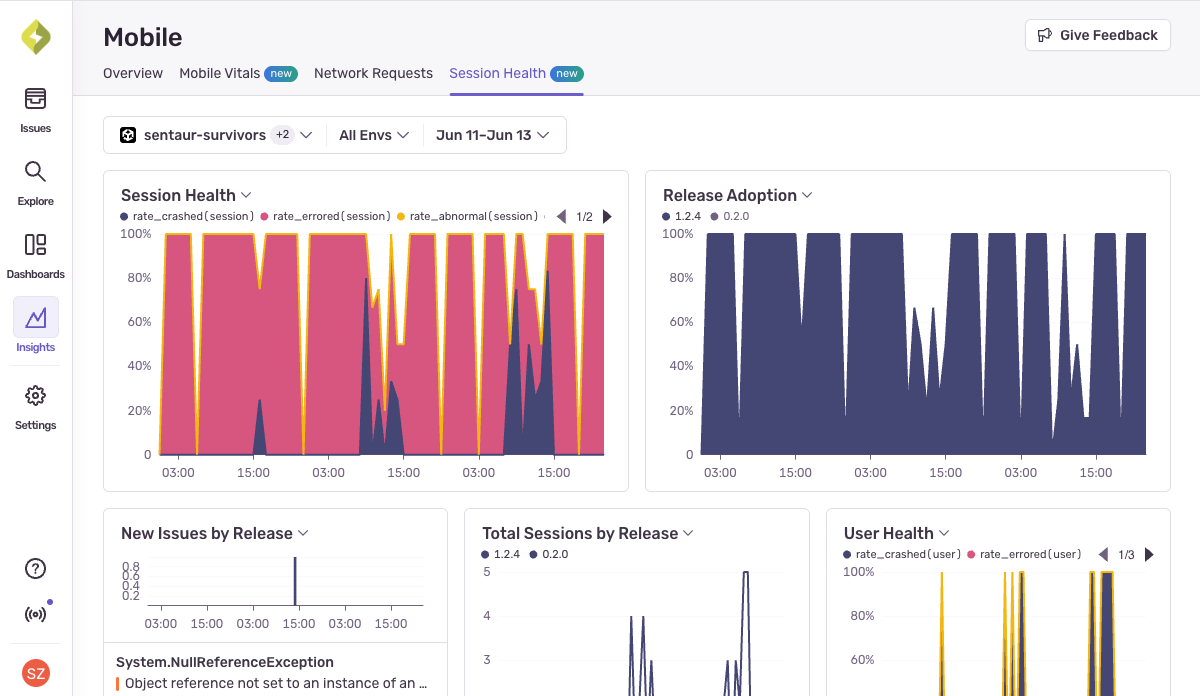 Set metric alerts to understand game stability at a glance