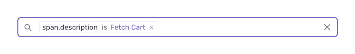 span.description is Fetch Cart filter is applied