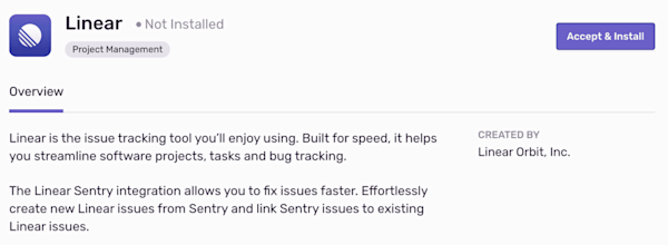 Issue Tracking with Linear and Sentry | Product Blog • Sentry
