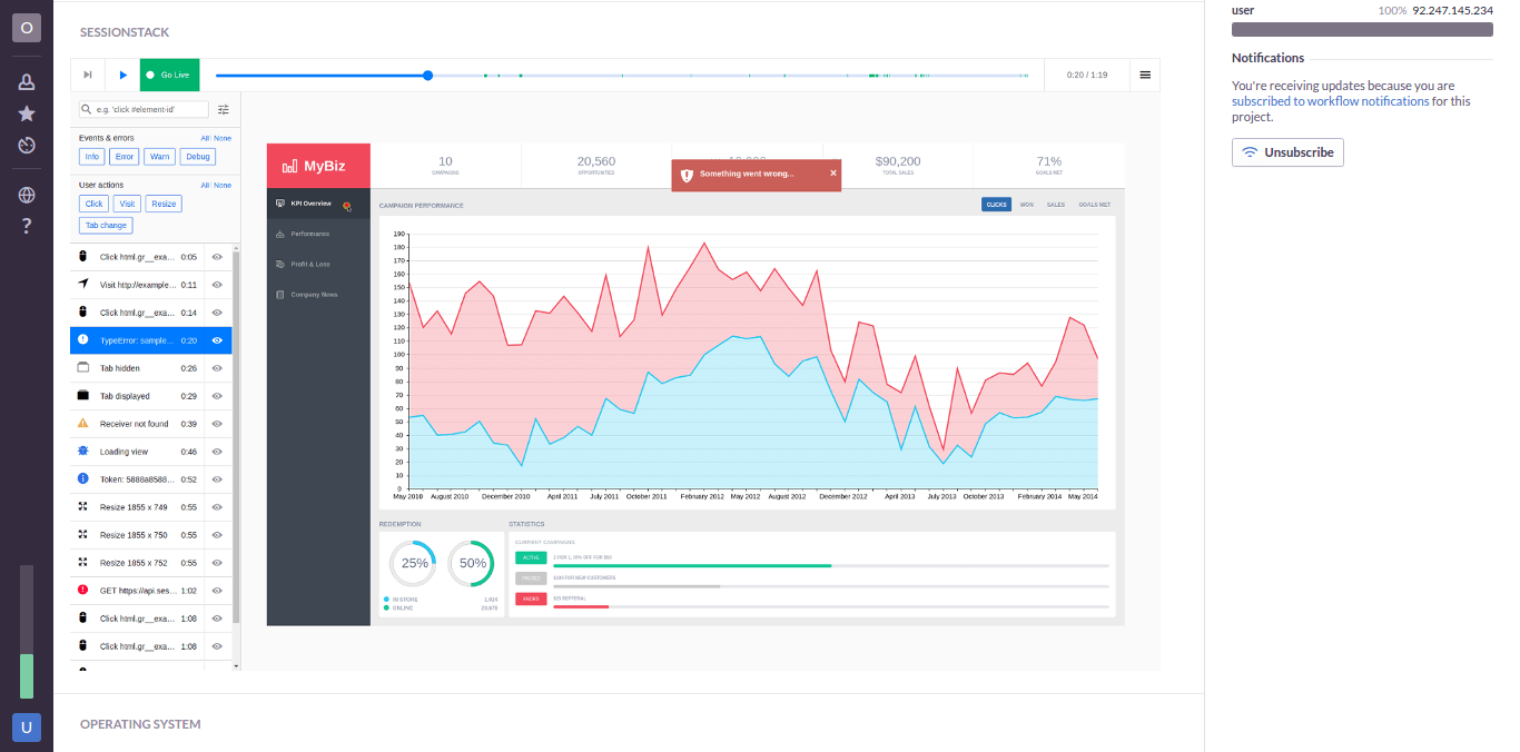Use Sentry Observability to See Errors Through User’s Eyes