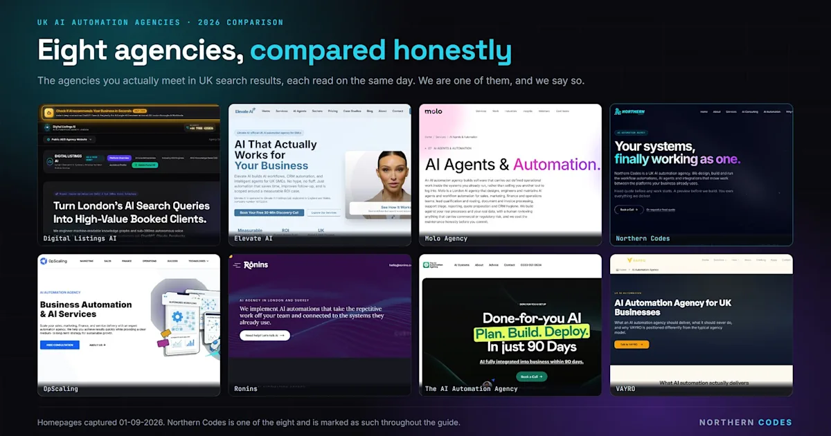 Best AI Automation Agencies UK (2026): An Honest Shortlist