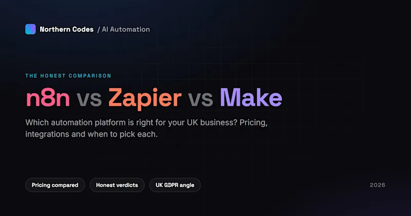 n8n vs Zapier vs Make: Which Automation Platform Is Right for Your UK Business? (2026)