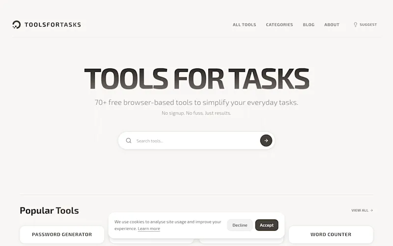 We Built 70+ Free Tools for the Community - Here's Why