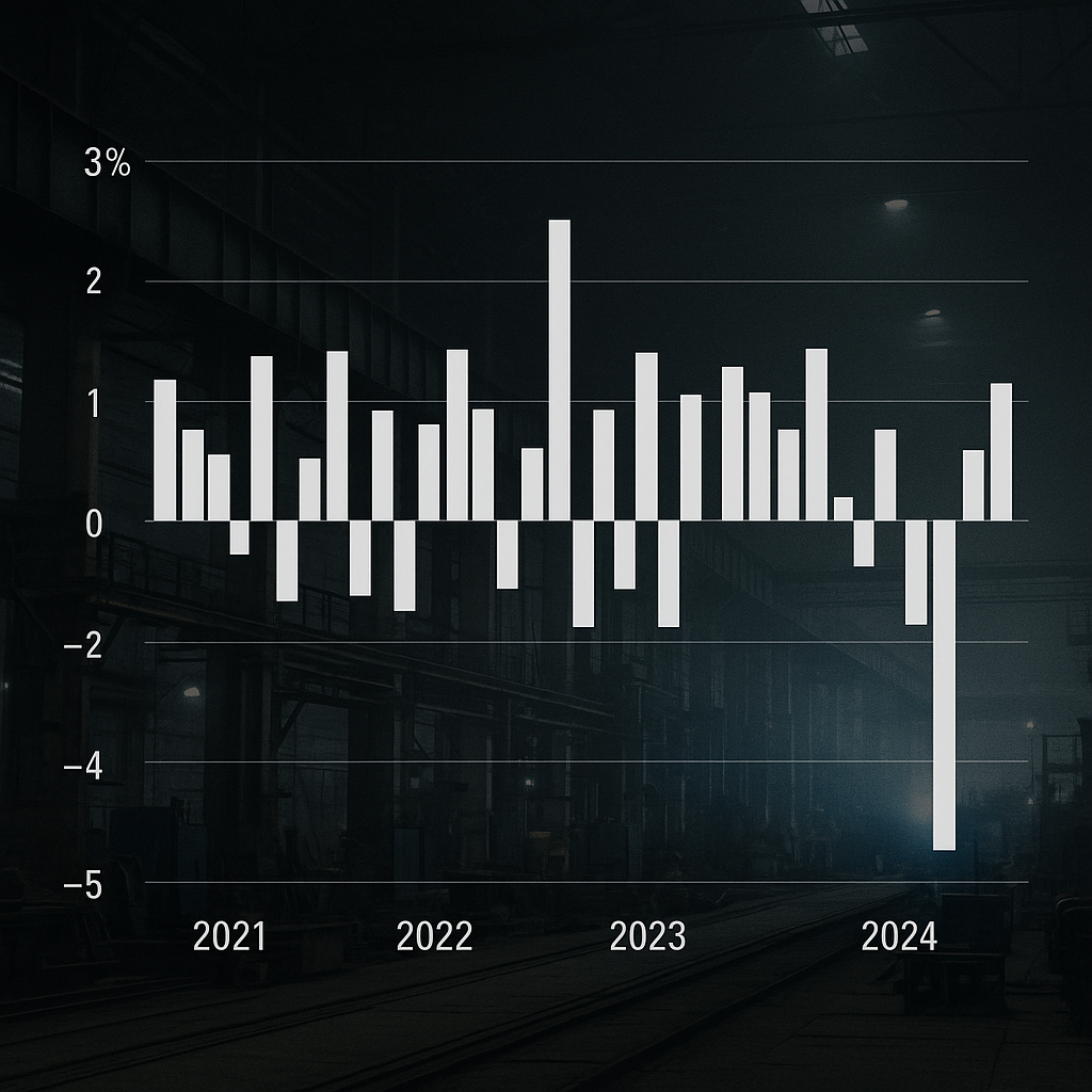 Germania: produzione industriale in calo dell'1,9%, segnali negativi per l'economia
