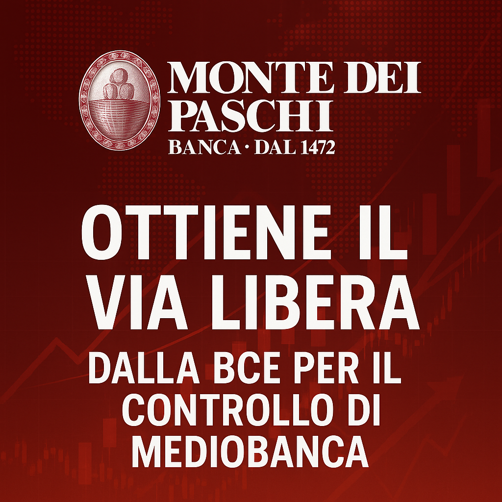 Monte dei Paschi ottiene il via libera dalla BCE per il controllo di Mediobanca
