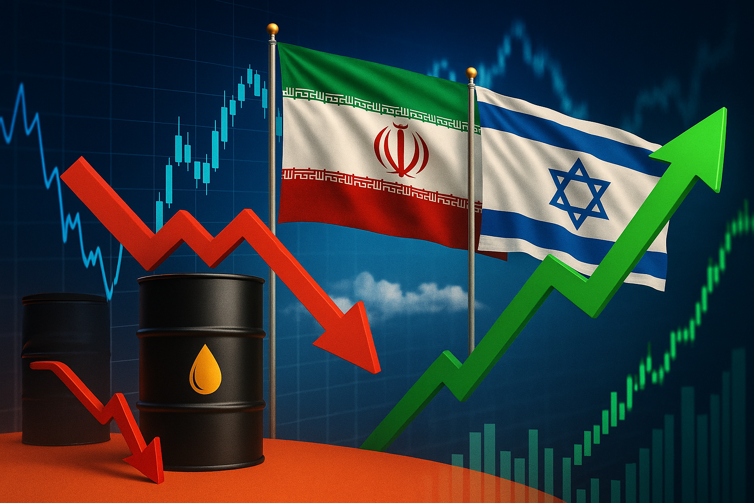 Petrolio in calo, borse in rally: la tregua tra Israele e Iran porta sollievo ai mercati