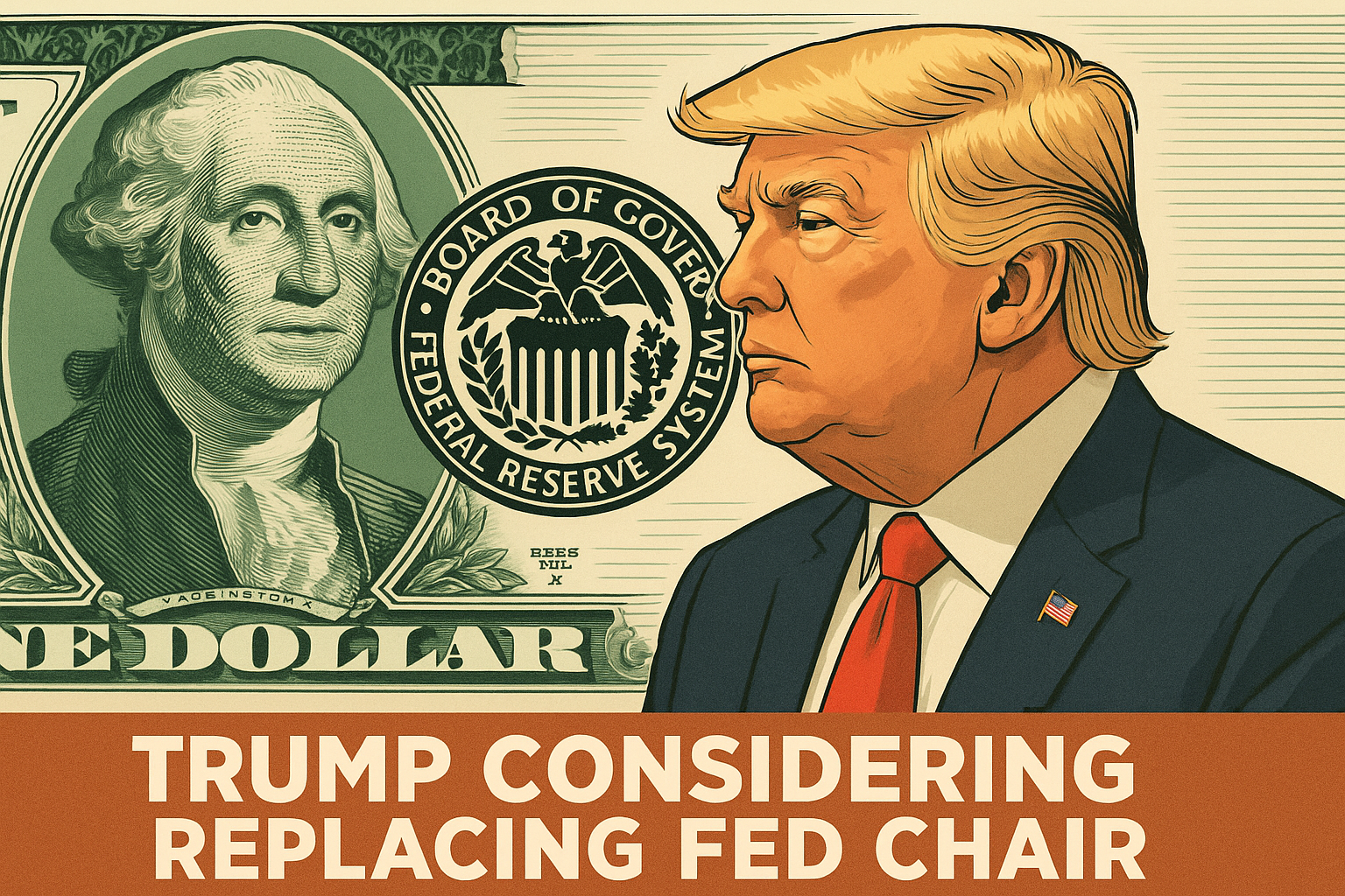 Trump valuta un nuovo presidente Fed: il dollaro scivola e continua a perdere terreno