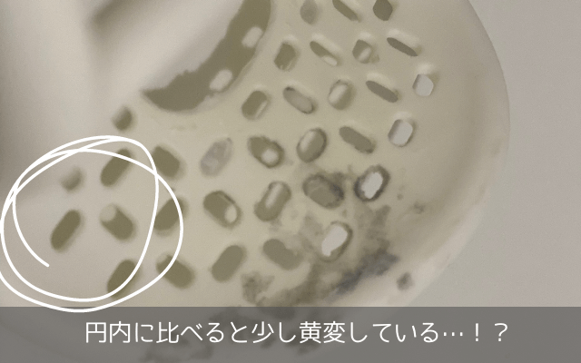 石鹸カスがつく＆色が変わるumbraスポンジホルダー